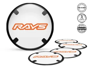 Rays Ruota Adesivi Stile Emblemi Cupola Alta Qualità
